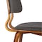 Armen Living Jaguar Mid-Century Dining Chair in Walnut Wood and Charcoal Fabric LCJASIWACH - alternate 4